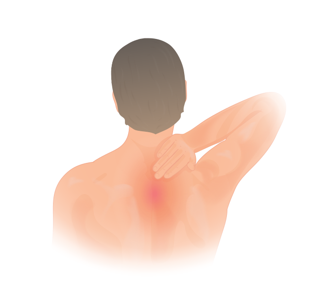 upper back pain when breathing in